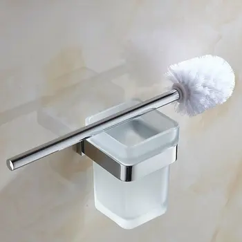 1 PC тоалетни изделия за дръжка от неръждаема стомана тоалетна четка костюм домакински закачалка рамка четка за почистване