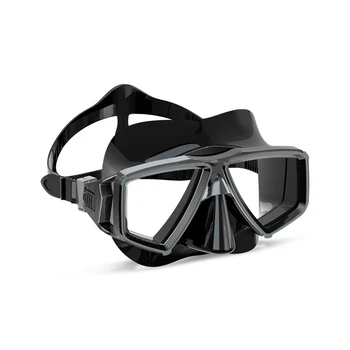 1 бр. Безплатни очила за гмуркане Силиконови очила за плуване за възрастни Защита на носа Защита на очите Черен