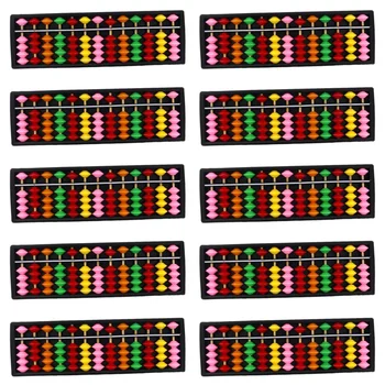 10X преносим пластмасов абакус аритметичен инструмент за изчисляване на Abacus
