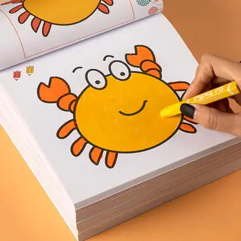 160 страници Момчета Момичета Детски книжки за оцветяване Автомобили Животни Зеленчуци Книга за рисуване на бебета Ранно образование Канцеларски материали Училищни играчки