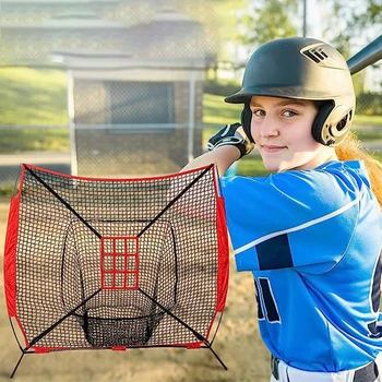 1PC За фитнес Home Park School Бейзбол Удря Net Batting Target Net за софтбол практика Оборудване за обучение на открито