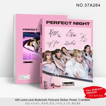 1PCS Kpop LE SSERAFIM Нов албум LESSERAF Сингъл PERFECTLIGHT Surrounding Stars Photo Collection 80P Корейски Група Фенове Подаръци