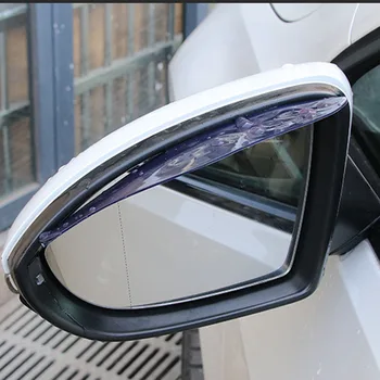 2pcs PVC кола обратно огледало вежди дъжд покритие стикер за Mitsubishi ASX / Outlander / Lancer еволюция / Pajero / Eclipse / Grandis