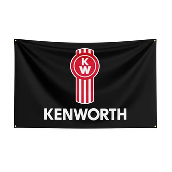 3x5Ft Kenworths флаг полиестер отпечатани състезателни кола банер за декор