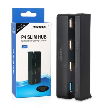 4 в 1 USB хъб високоскоростен адаптер за Sony Playstation 4 тънък конзолен контролер USB 3.1 2.0 Hub разширение за PS4 Slim