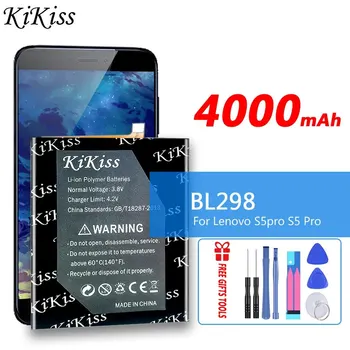 4000mAh KiKiss Мощна батерия BL298 BL 298 За Lenovo S5 Pro S5Pro Bateria