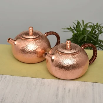 500ML Чайник Чиста мед Ръчно изработен чайник в китайски стил Кунг Фу чай Съдове за пиене Прибори за хранене