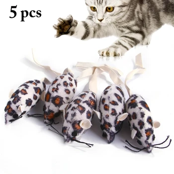 5Pcs Нова симулация мишка котка играчка плюшена мишка котка драскотина ухапване съпротива мишки играчка интерактивно коте дъвчете играчки домашни любимци аксесоари