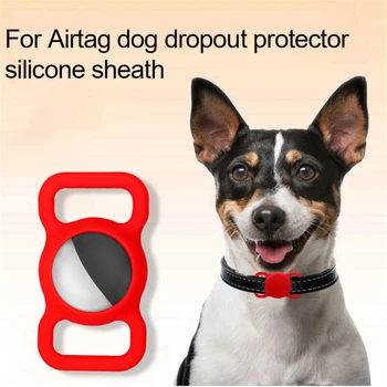 Airtag Case Anti Lost Sleeves Pet Collar Belt Силиконов защитен калъф Dog Cat Collar Loop за Apple Airtags Анти-изгубен ключодържател
