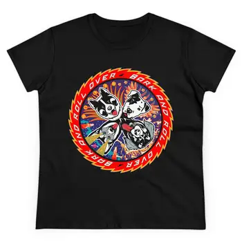 Bark and Roll Over Shirt Kiss Band Вдъхновена тениска с кучешка тематика