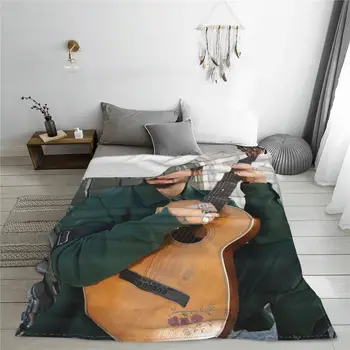 Camilo Singer одеяла корал руно плюшени есен/зима свири китара многофункционални меки хвърлят одеяла за легло кола килим парче