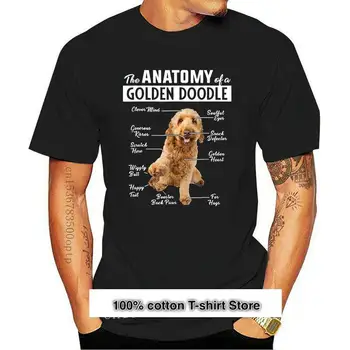 Camiseta de manga corta para hombre, camisa de The Anatomy Of Golden Doodle, de verano, 2020