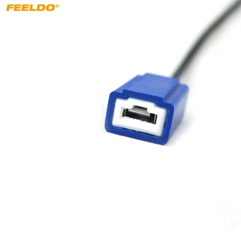 FEELDO 10Pcs H1 / h3 женски керамични топлоустойчивост фарове окабеляване колан лампа притежателя цокъл конектор тер крушка #FD-5463