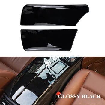 Glossy Black Car Center Armrest Box Panel Cover Trim For-BMW Серия 5 F10 F18 520 525 523 528Li 2011-2017 Автомобилен стайлинг