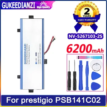 GUKEEDIANZI батерия NV-5267103-2S NV52671032S 6200mAh За prestigio PSB141C02 Smartbook C2 141 Преносим компютър Bateria