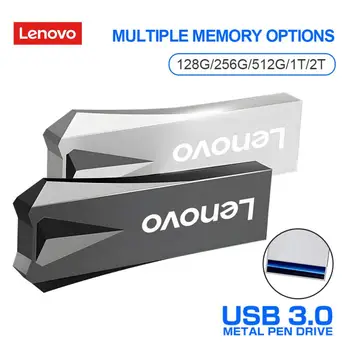 Lenovo 2TB USB 3.0 флаш памети Високоскоростен метален пендрайв 1TB 512GB 256GB преносим USB диск водоустойчив Memoria USB флаш диск
