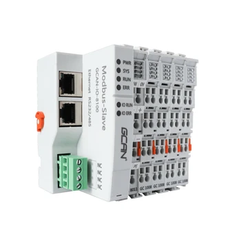 ModbusRTU/TCP Bus Coupler Стандартно подчинено устройство за PLC контролери Модулен дизайн с опционални IO разширителни модули