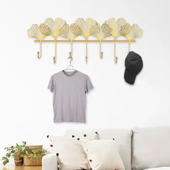 Modern палто кука дрехи закачалка стена монтирани веранда съхранение Aureate листа форма ключодържател за декорация на дома чанта шал шапка
