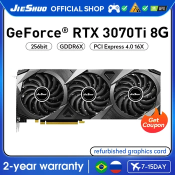 NVIDIA JIESHUO GeForce RTX 3070Ti 8GB видео графична карта 256BIT 6144 GDDR6X GPU PCI-E4.0 rtx3070ti 8g PC Desktop Game Office
