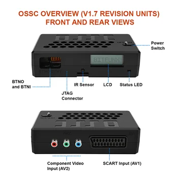 OSSC видео конвертор с висока разделителна способност Видео адаптер за игрова конзола Стар видео множител на игрова конзола
