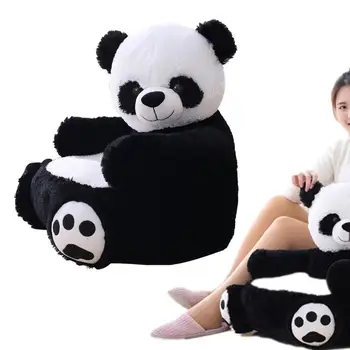Panda подлакътник диван плюшени пълнени панда детски фотьойл диван пълнени животните подкрепа седалка малко дете животински мебели за деца момчета