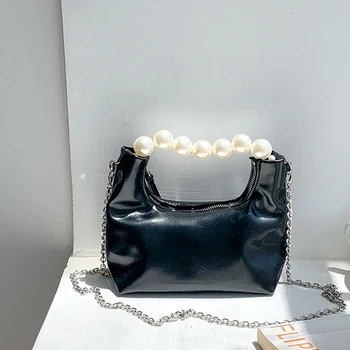 Petscog чанти за жени 2022 Формован дръжка вериги рамо чанта марка дизайнер мода чанта дами crossbody чанти