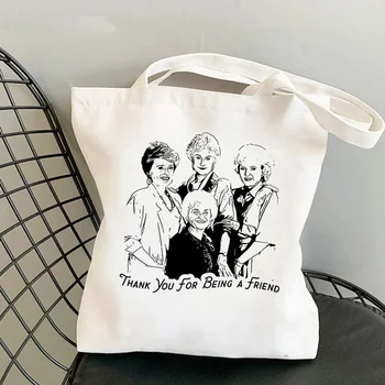 the golden girls пазарска чанта за рециклиране чанта юта чанта памук bolsas de tela за многократна употреба чанта юта bolsa compra тъкани сак toile