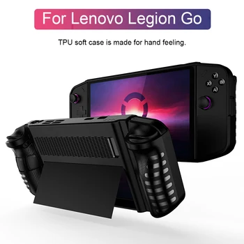 TPU мек калъф за Lenovo Legion Go Ръчна игрова конзола Защитен капак Удароустойчив протектор за калъф Legion Go със стойка