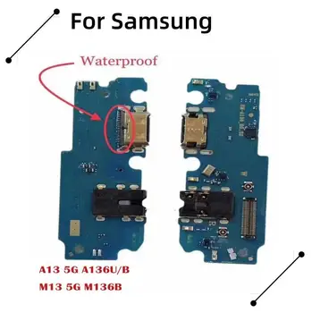 USB зарядно порт жак док конектор Flex кабел за Samsung A03 ядро A136 зареждане борда модул портове