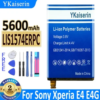 YKaiserin Резервна батерия за SONY Xperia E4 E2003 E2033 E2105 E2104 E2115 LIS1574ERPC акумулаторна батерия за телефон 5600mAh