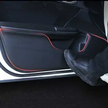 Автомобилна интериорна врата Мат Anti Kick Pad Защитен стикер декорация за Kia K5 Optima 2020 2021 Аксесоари Авто стайлинг