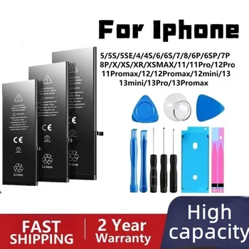 Акумулаторна батерия с голям капацитет за Apple iPhone X Xs XR 11 11 Pro Max SE2 6 6S 7 8PLUS Оригинални батерии