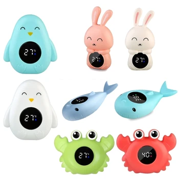 Бебешки термометър за баня карикатура цифров LED дисплей термометър за измерване на температурата на водата безопасност играчка за баня плаваща играчка