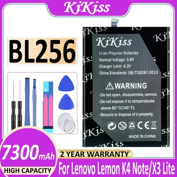 Безплатен инструмент 7300mAh BL256 батерия за мобилен телефон за Lenovo Lemon K4 Забележка K4note / Vibe X3 Lite K51c78 A7010 батерия Bateria