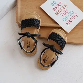 Детски момичета сандали летни детски обувки мода случайни леки меки плоски обувки бебе плаж детски обувки на открито