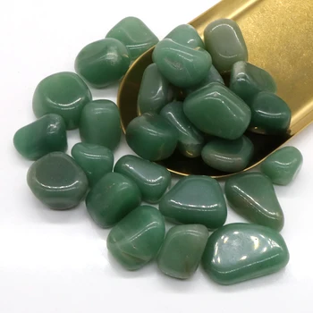 Естествени насипни кристални камъни Зелен авантюрин Рейки Изцеление Полирана енергийна чакра мъниста чакъл образец аквариум колекция