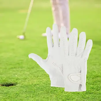 Жени голф ръкавица мека кожа голф ръкавици лява ръка ръкавици ръкавица за мъже жени професионален голфър играч ръкавици голф достъп