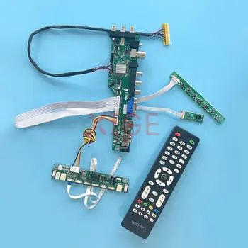 За LP154WX7 B154EW09 контролер драйвер борда DIY комплект LVDS 30-пинов LCD монитор USB + DHMI + VGA + AV 1280 * 800 DVB цифров сигнал 15.4