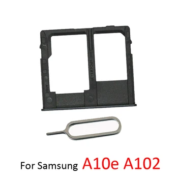 За Samsung Galaxy A10e A102 A102U A102N A102W оригинален телефон нов SIM чип SD карта тава слот притежателя чекмедже с щифт черен