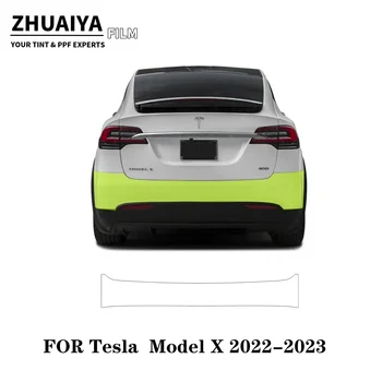 За Tesla Model X задна броня PPF филм за защита на боята 8mil 2022 2023 2024 филм за каросерията на автомобила