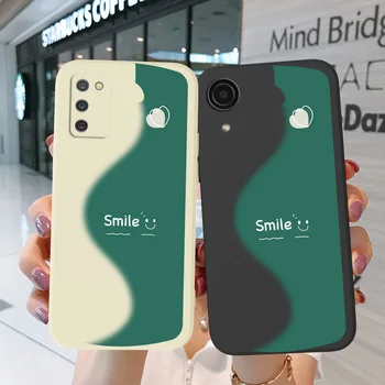 Калъф за Samsung Galaxy J2 CORE J2 J4 J6 J8 2018 PLUS+Капак за телефон Мек силиконов усмихнат зелен