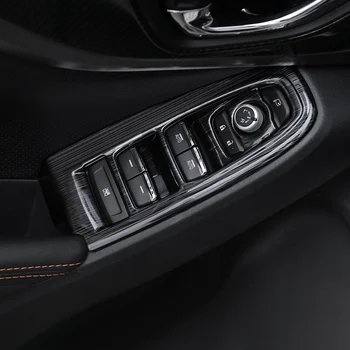 Кола врата прозорец лифт бутон панел стикери пайети рамка покрива авто аксесоари за Subaru XV Crosstrek GT 2018 2019