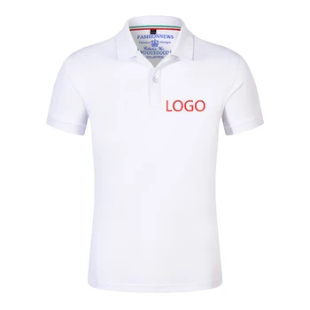 Лого по поръчка 2023 мода мъжки нов осемцветен висококачествен памук Поло риза висок клас лукс топ летен отдих ревера кратко sle
