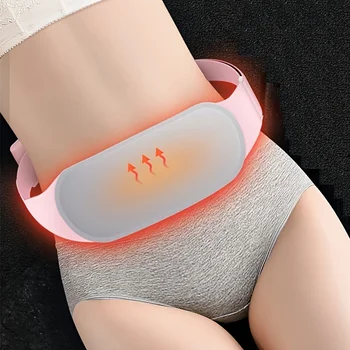 Менструална отоплителна подложка Електрическа подложка за отопление на талията Преносима USB зареждане на корема нагревателна подложка за жени подарък за рожден ден