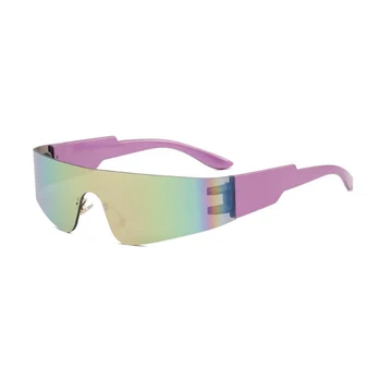Модерен пънк стил Rimless слънчеви очила UV400 Мъже Жени Бягане Риболовни очила MTB Очила за колоездене Очила за велосипеди Велосипедни очи