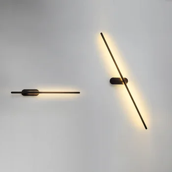 Модерна LED лампа за стена за декорация на дома Осветително тяло за салон Nordic Rotatable Sconce Стенни светлини Декор Осветително тяло Lampara Iinar