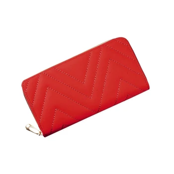 Модни жени дълъг портфейл PU кожена монета чанта телефон кредитна карта портфейл подарък E74B