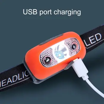 Мощен 1000LM LED фар USB акумулаторно фенерче тяло сензор за движение фар къмпинг лампа фенерче главата светлина