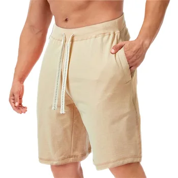 Нова мода мъжки шнур плажни шорти лято ластик бързо суха дъска шорти плажно облекло с джобове гореща продажба S-2XL