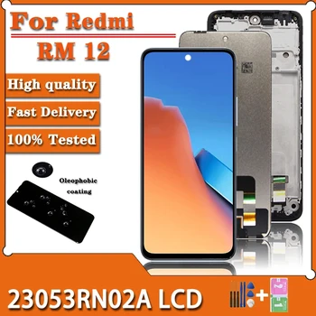 оригинал за Xiaomi Redmi 12 LCD 23053RN02A дисплей сензорен екран дигитайзер събрание за Redmi12 дисплей резервни части за ремонт